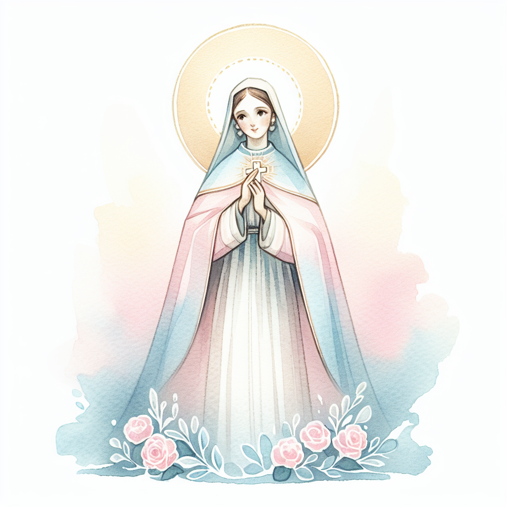 Estampita de Santa Rosa de Lima para imprimir gratis