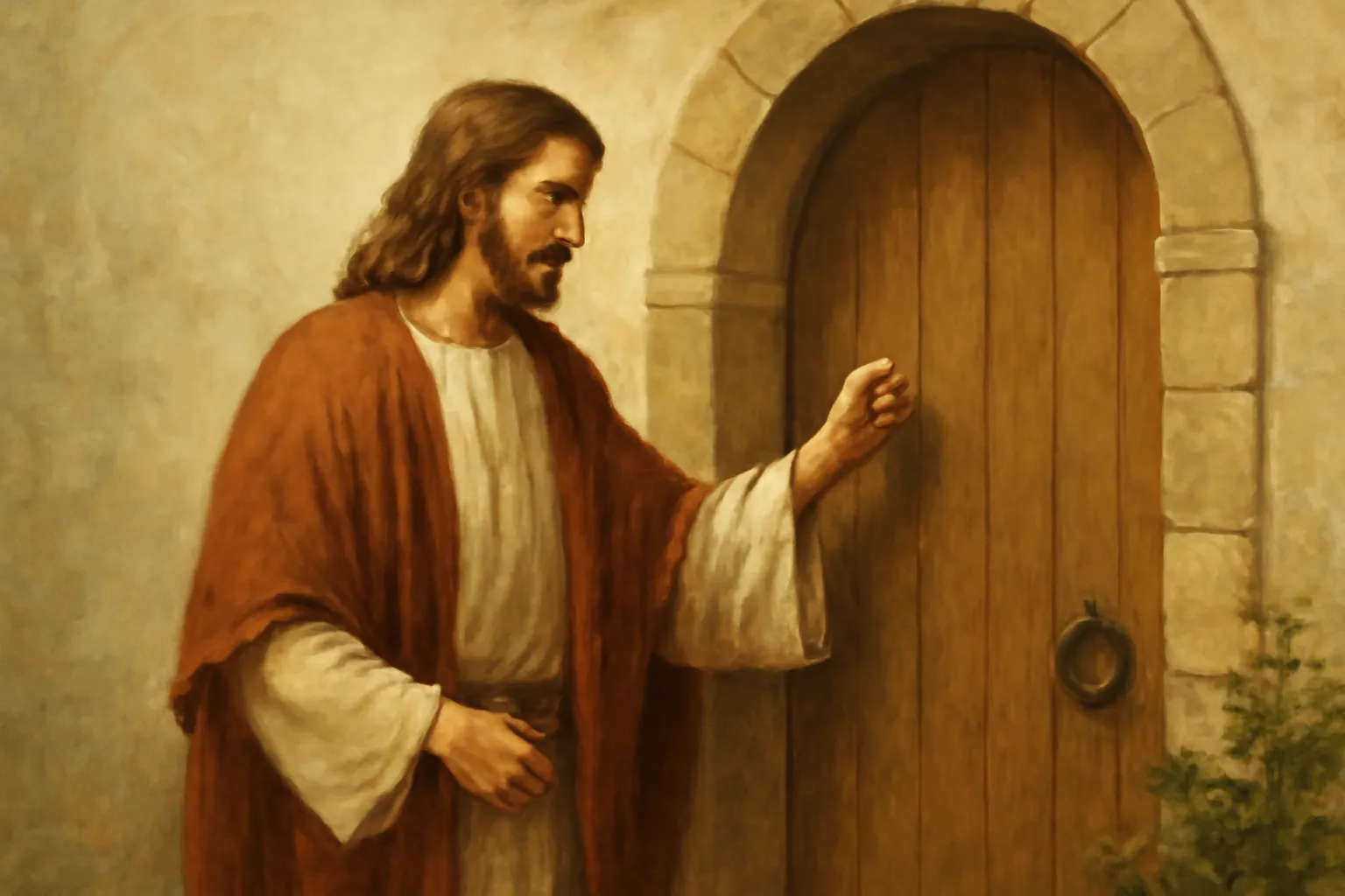 he aqui yo estoy a la puerta y llamo