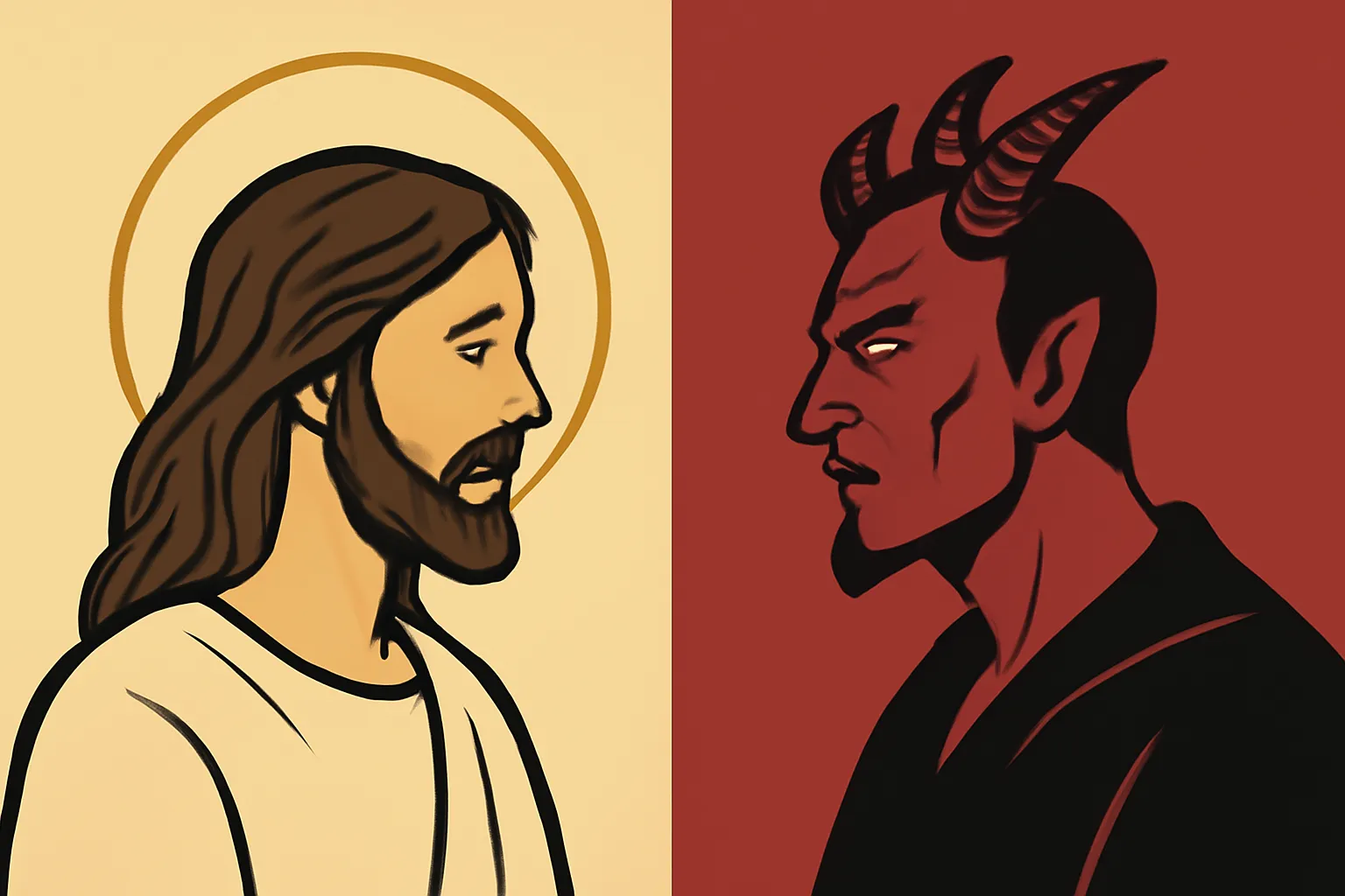 jesus x satan