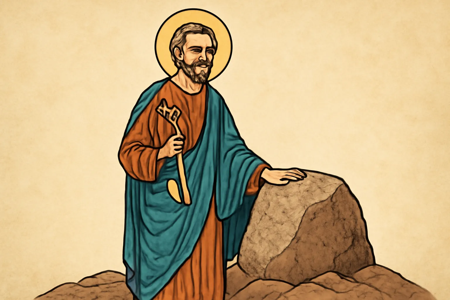 tu eres pedro y sobre esta piedra edificare mi iglesia